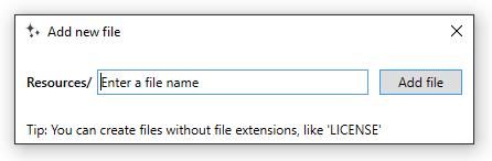 Visual Studio 2019 extension - Add New File