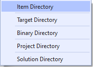 External Tool in Visual Studio 2019 Directory List