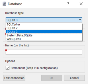 SQLite Studio SQLite Database Type