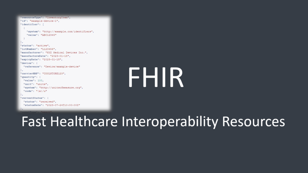 Healthcare Interoperability: Exploring the Potential of the FHIR InventoryItem Resource 1 FHIR InventoryItem Resource