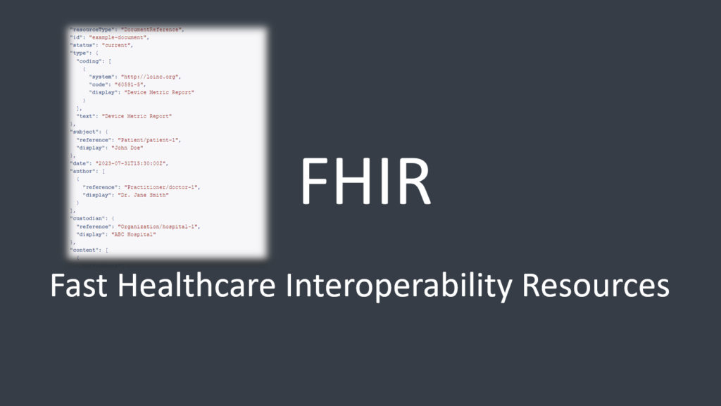 Healthcare Interoperability: Exploring the Potential of the FHIR DocumentReference Resource 1 FHIR DocumentReference Resource