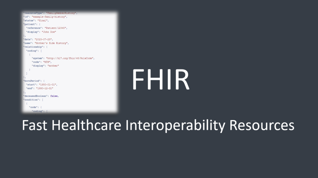 Healthcare Interoperability: Exploring the Potential of the FHIR FamilyMemberHistory Resource 1 FHIR FamilyMemberHistory Resource