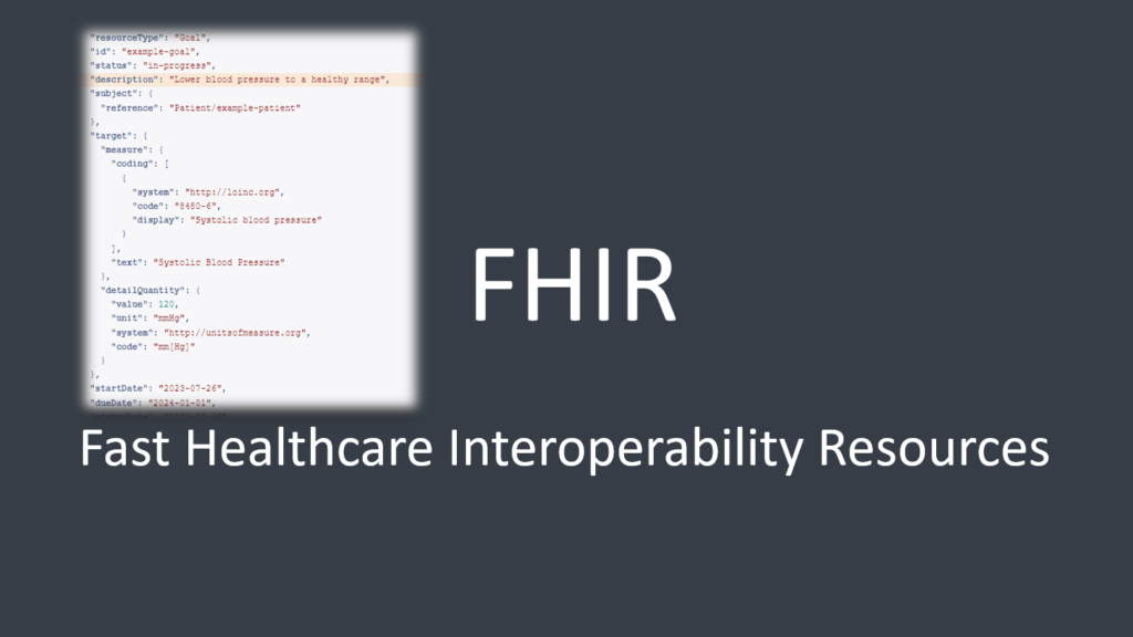 Healthcare Interoperability: Exploring the Potential of the FHIR Goal Resource 1 FHIR Goal Resource