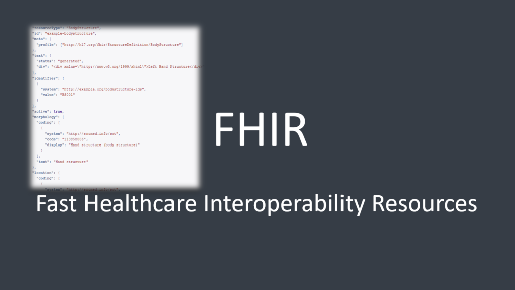 Healthcare Interoperability: Exploring the Potential of the FHIR BodyStructure Resource 1 FHIR BodyStructure Resource