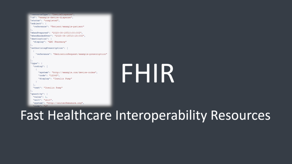 Healthcare Interoperability: Exploring the Potential of the FHIR DeviceDispense Resource 1 FHIR DeviceDispense Resource