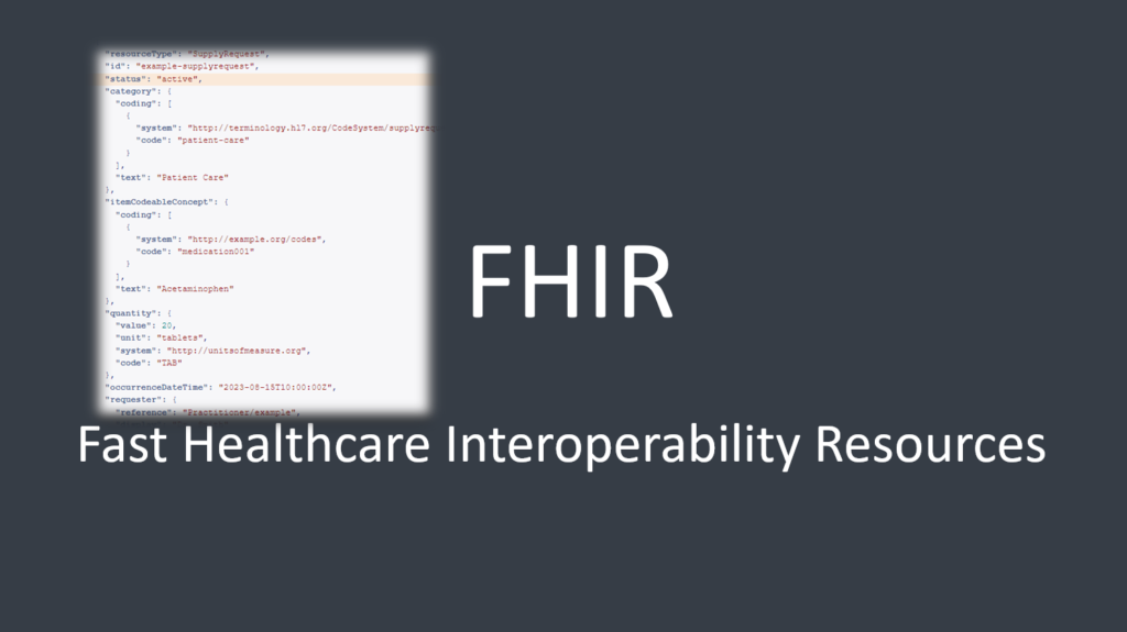 Healthcare Interoperability: Exploring the Potential of the FHIR SupplyRequest Resource 1 FHIR SupplyRequest Resource