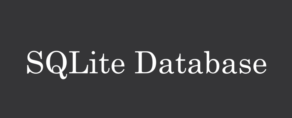 SQLite database CSharp efcore