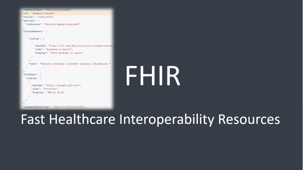FHIR NutritionIntake Resource